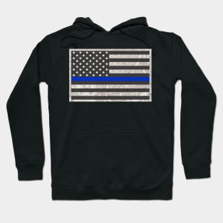 Walk the Thin Blue Line, Flag with Punisher Skull Hoodie